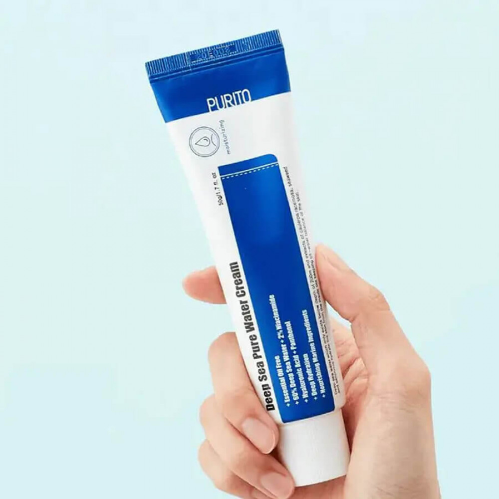 Крем зволожувальний з морською водою - Purito Deep Sea Pure Water Cream  фото 3
