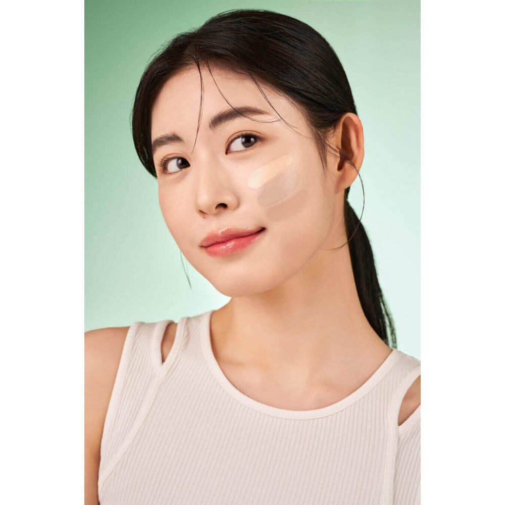 Кушон с экстрактом центеллы со сменным блоком - Purito Seoul Wonder Releaf Centella BB Cushion (21 Light Beige) фото 2