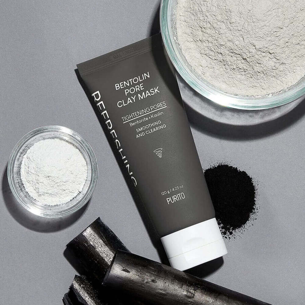 Маска глиняна для очищення пор - Purito Bentolin Pore Clay Mask фото 5