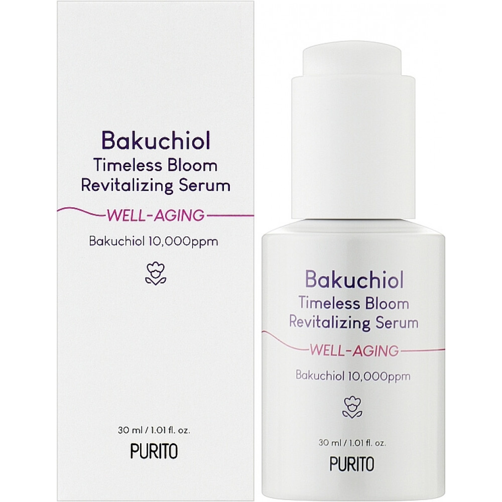 Сироватка з бакучіолом відновлювальна - Purito Bakuchiol Timeless Bloom Revitalizing Serum  фото 4