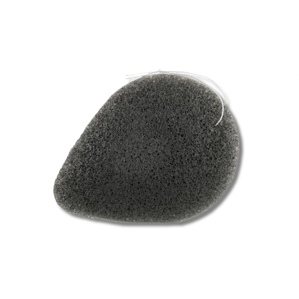 Спонж-конняк с бамбуковым углем - Purito Bamboo Charcoal Konjac Sponge фото