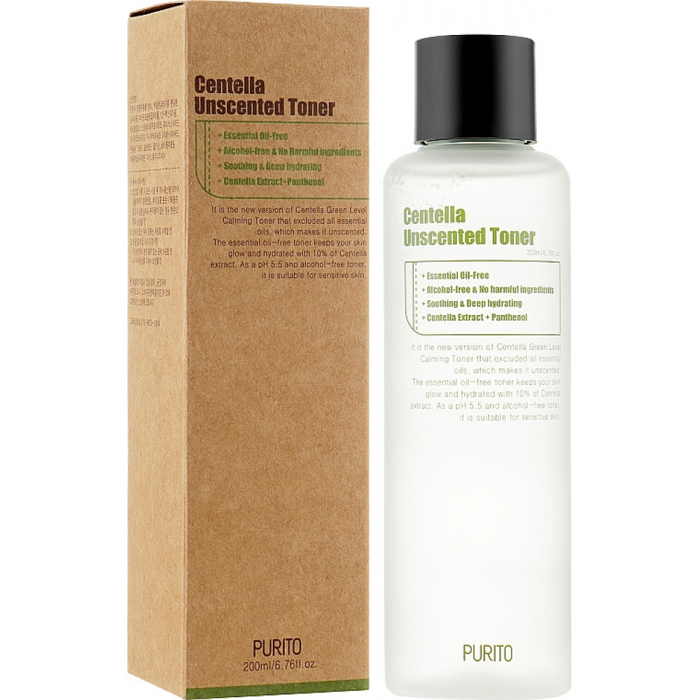 Тонер успокаивающий с центеллой без масел - Purito Centella Unscented Toner фото 4