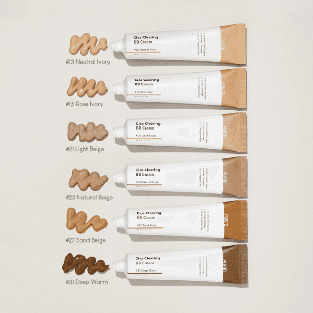 ВВ крем с экстрактом центеллы - Purito Cica Clearing BB Cream (№15 Rose Ivory) фото 2