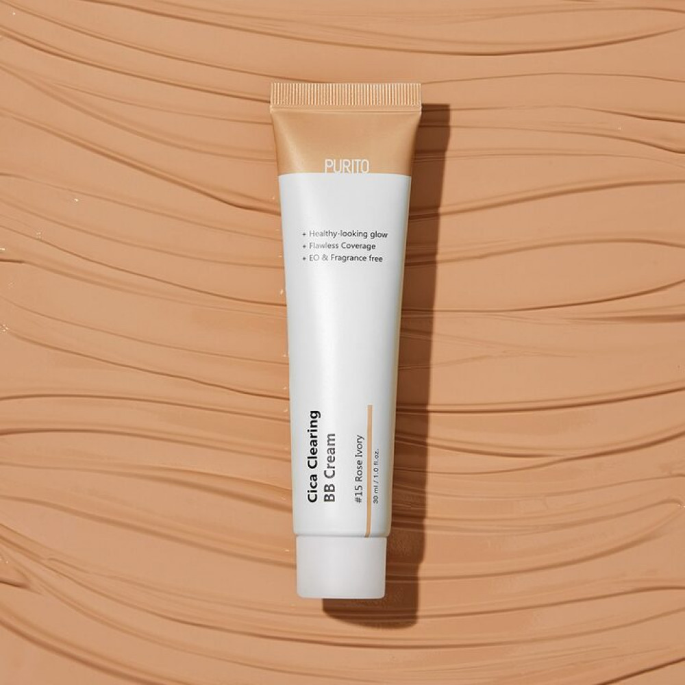 ВВ крем с экстрактом центеллы - Purito Cica Clearing BB Cream (№15 Rose Ivory) фото 3
