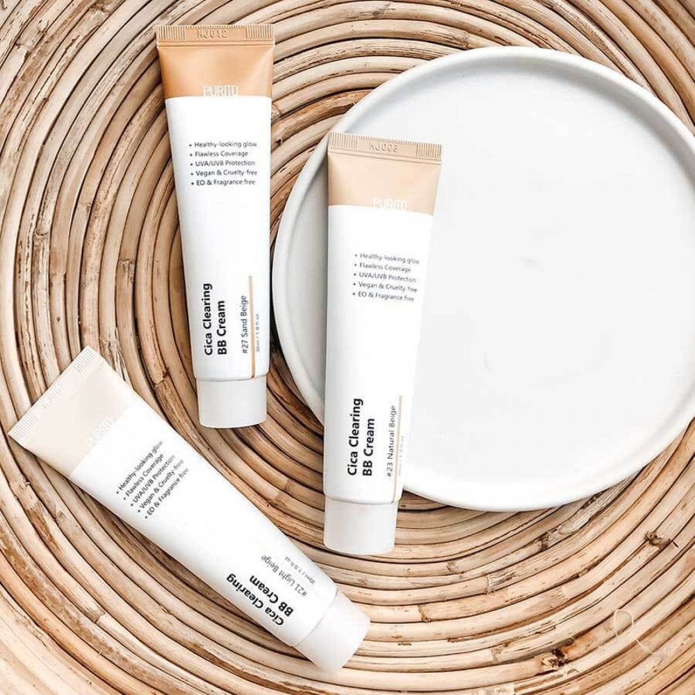 ВВ крем с экстрактом центеллы - Purito Cica Clearing BB Cream (№15 Rose Ivory) фото 4