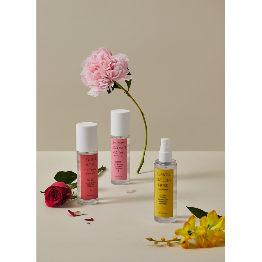 Парфумований міст для волосся - Rated Green Detangling Perfume Hair Mist Lychee-Rose-Cedar фото 5