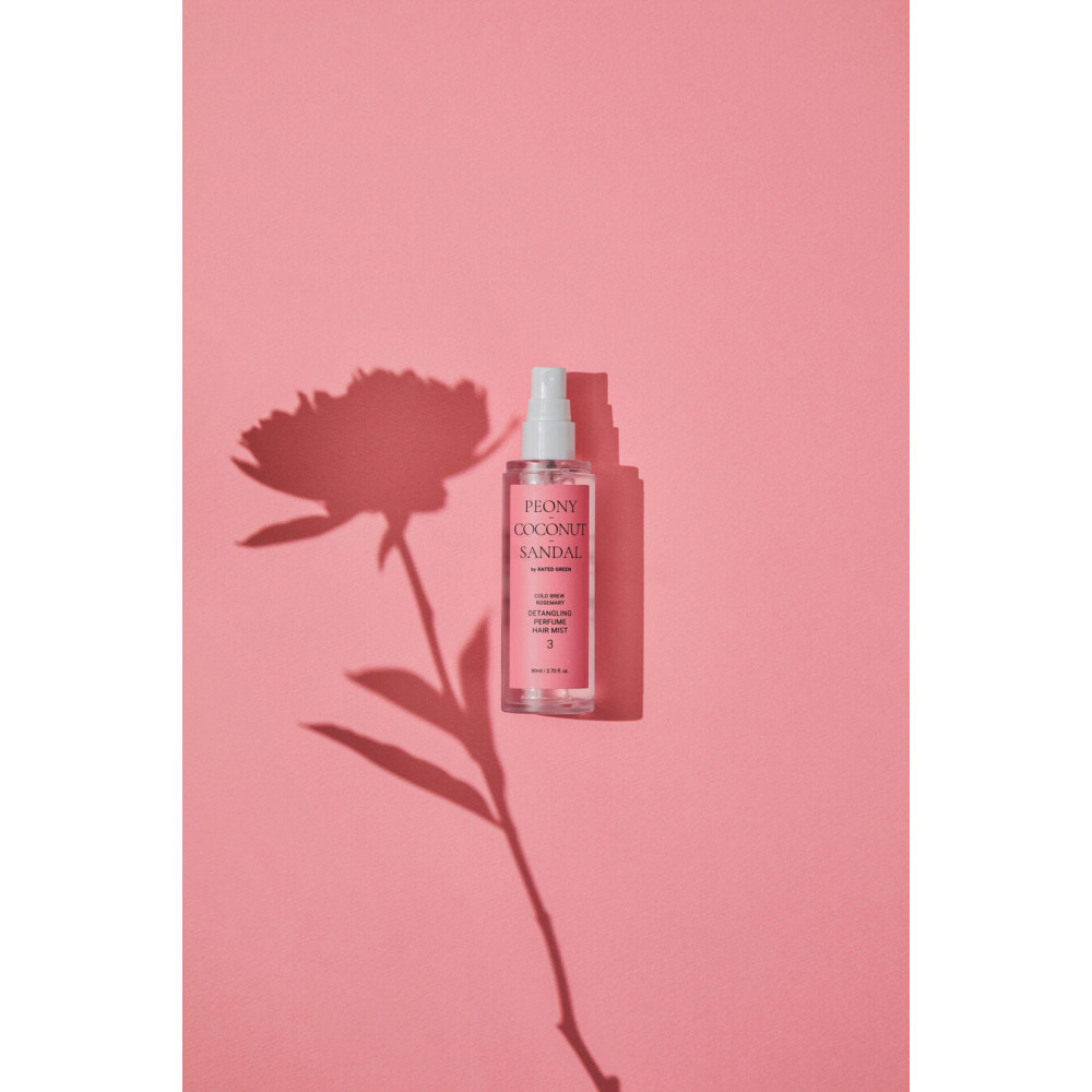 Парфюмированный мист для волос - Rated Green Detangling Perfume Hair Mist Peony-Coconut-Sandal фото 3