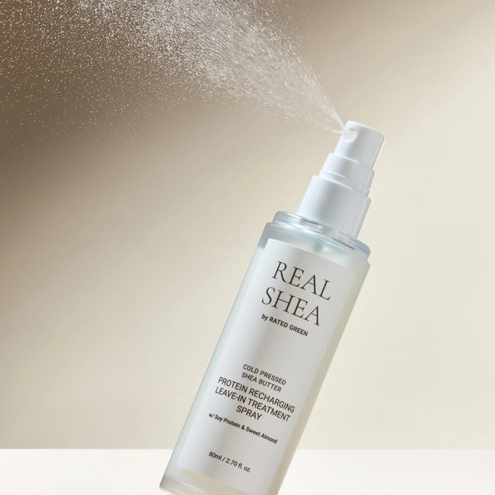 Термозащитный спрей для волос с протеинами - Rated Green Real Shea Protein Recharging Leave-In Treatment Spray фото 2