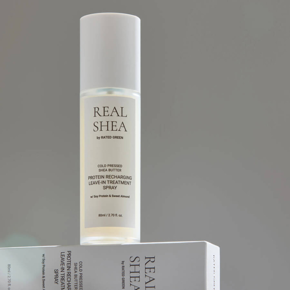 Термозащитный спрей для волос с протеинами - Rated Green Real Shea Protein Recharging Leave-In Treatment Spray фото 4