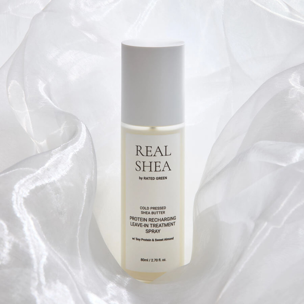 Термозащитный спрей для волос с протеинами - Rated Green Real Shea Protein Recharging Leave-In Treatment Spray фото 3