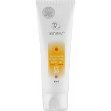 Солнцезащитный тональный крем-антиоксидант для лица SPF-30 - Renew Sunscreen Cream SPF-30 Demi Make-Up 