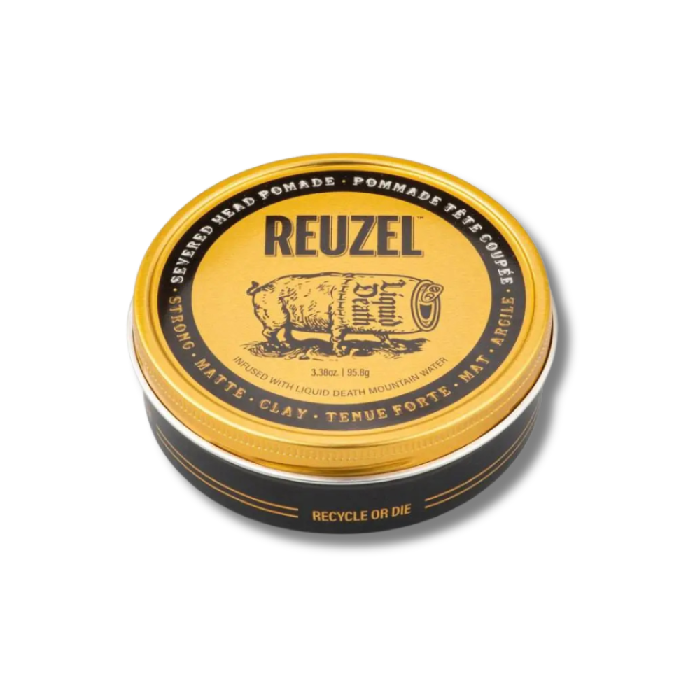 Премиальная помада для укладки волос - Reuzel Pomade Severed Head фото 2