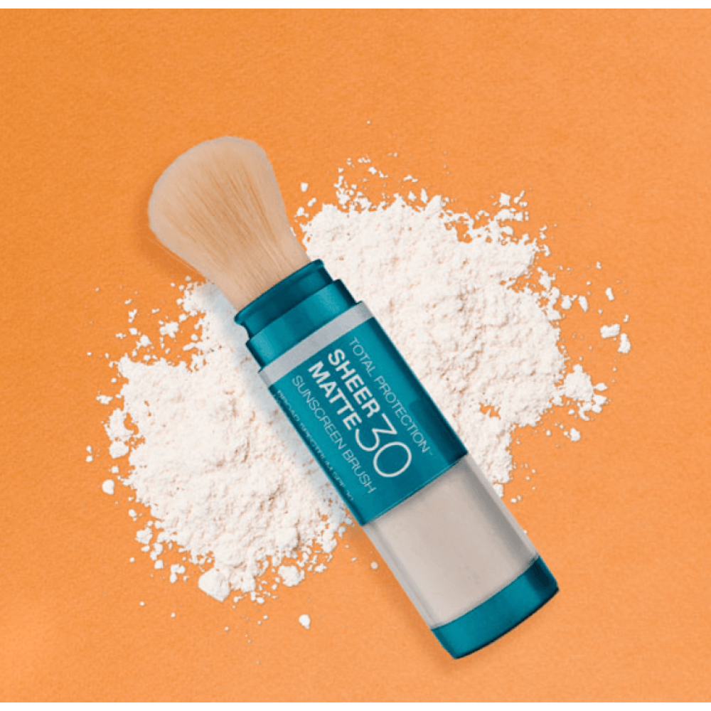 Солнцезащитная матирующая пудра с кистью SPF 30 - Colorescience Sunforgettable® Total Protection™ Sheer Matte SPF 30 фото 5