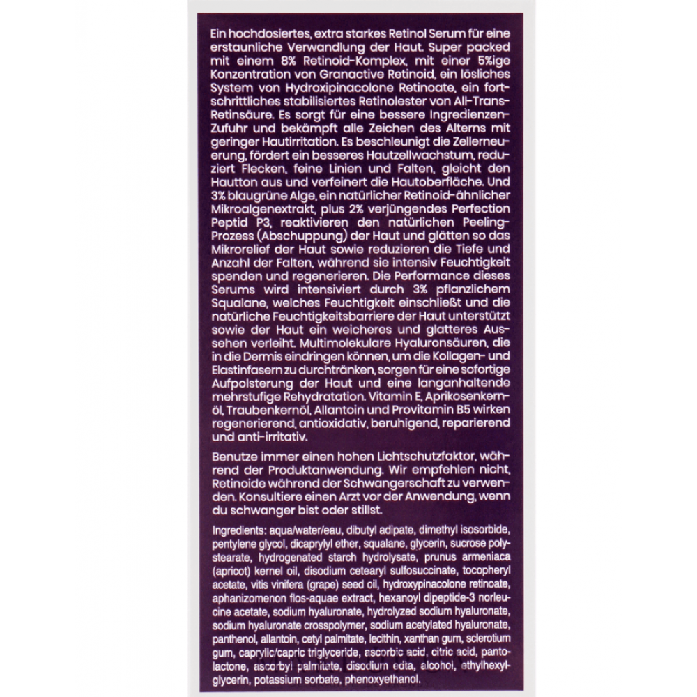 Концентрована сироватка з ретинолом проти старіння шкіри - Instytutum Anti-Aging X-Strength Retinol Serum  фото 6