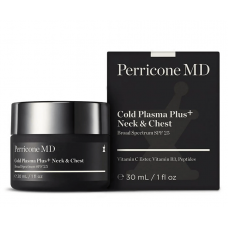 Антивозрастной крем-сыворотка для шеи и груди с широким спектром SPF 25 - Perricone MD Cold Plasma + Neck & Chest 