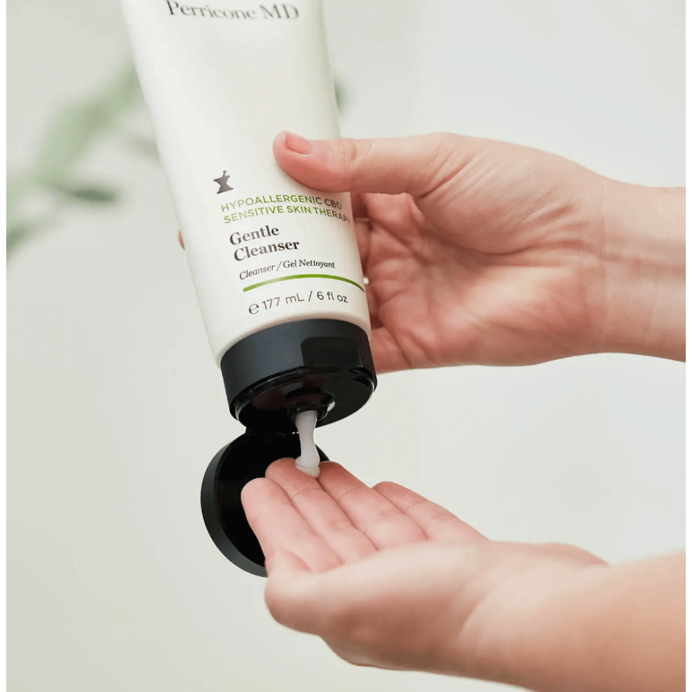 Очищающий гель для чувствительной кожи - Perricone MD Hypoallergenic CBD Sensitive Skin Therapy Gentle Cleanser фото 5
