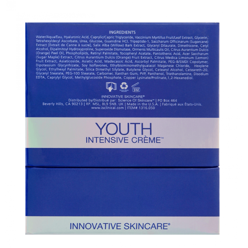 Крем интенсивный омолаживающий для лица - iS Clinical Youth Intensive Creme фото 3