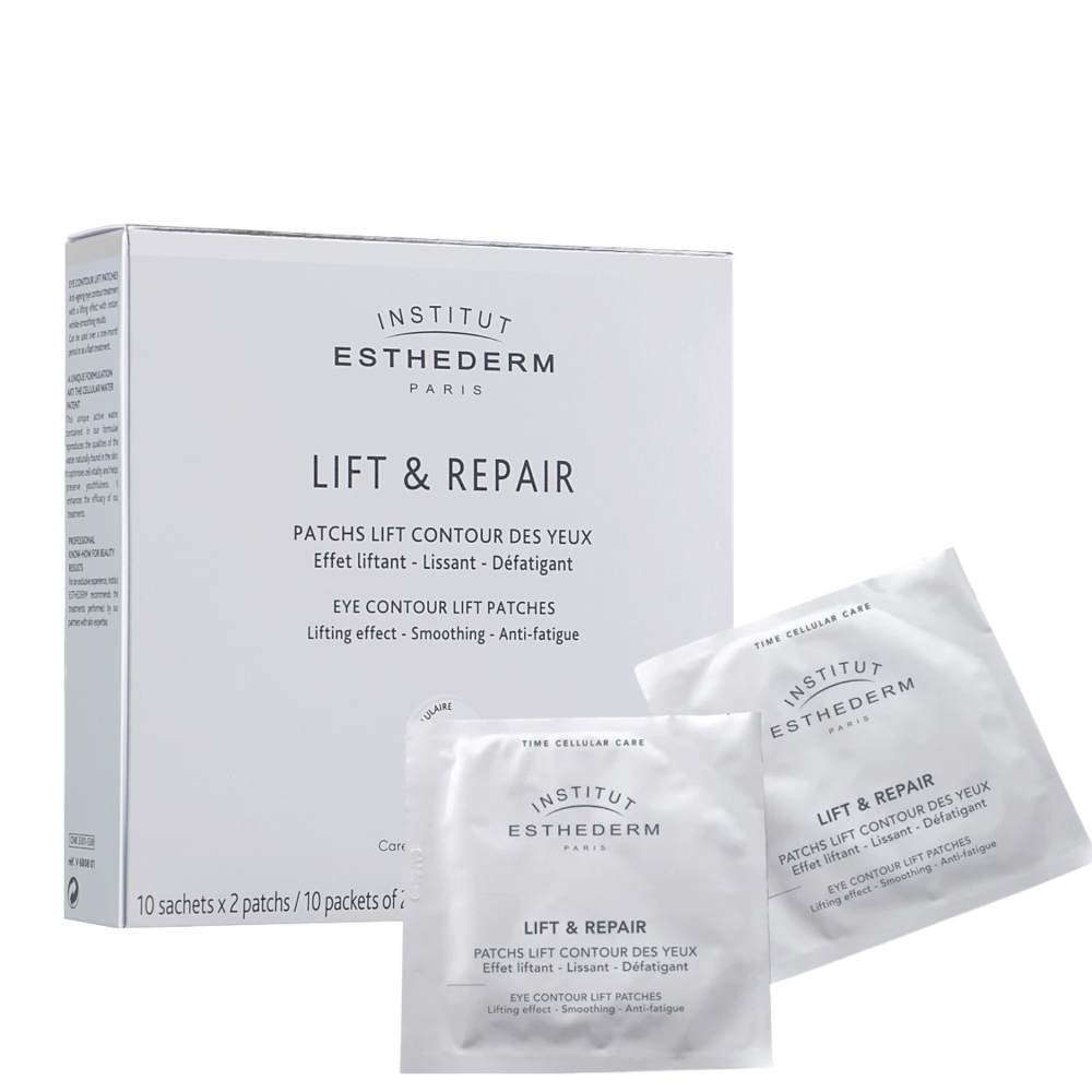 Биолифтинговые патчи - Institut Esthederm Lift and Repair Anti-Fatigue Eye Patches (10 x 3ml) фото