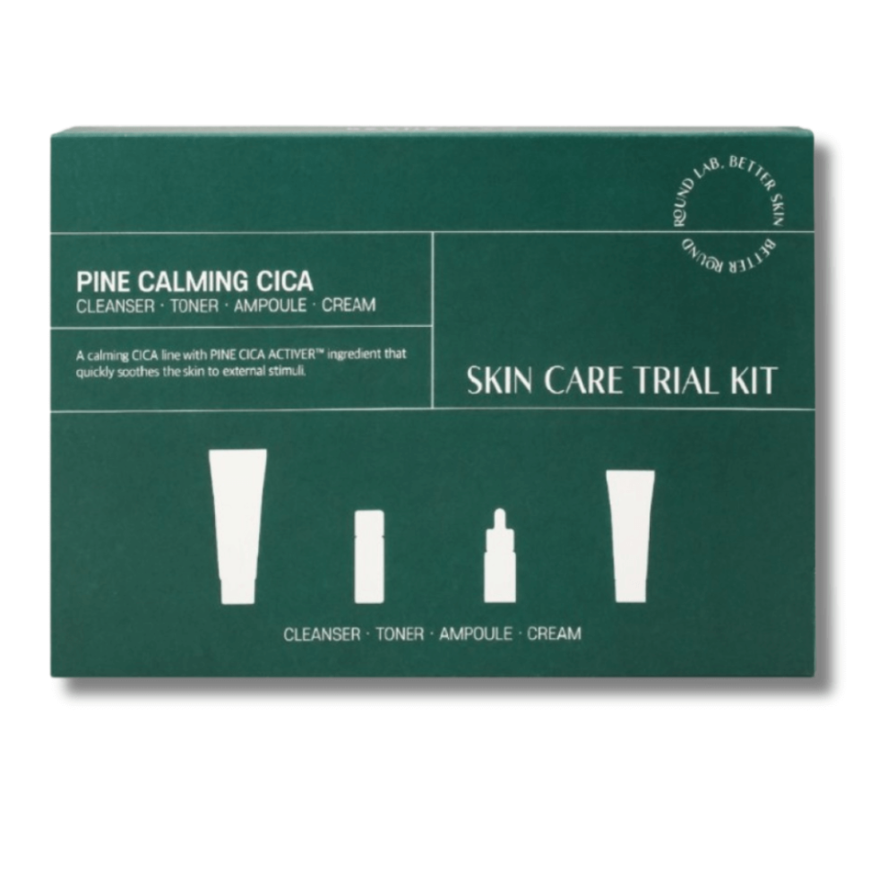Набор миниверсий средств с экстрактом иголок сосны - Round Lab Pine Calming Cica Trial Kit фото
