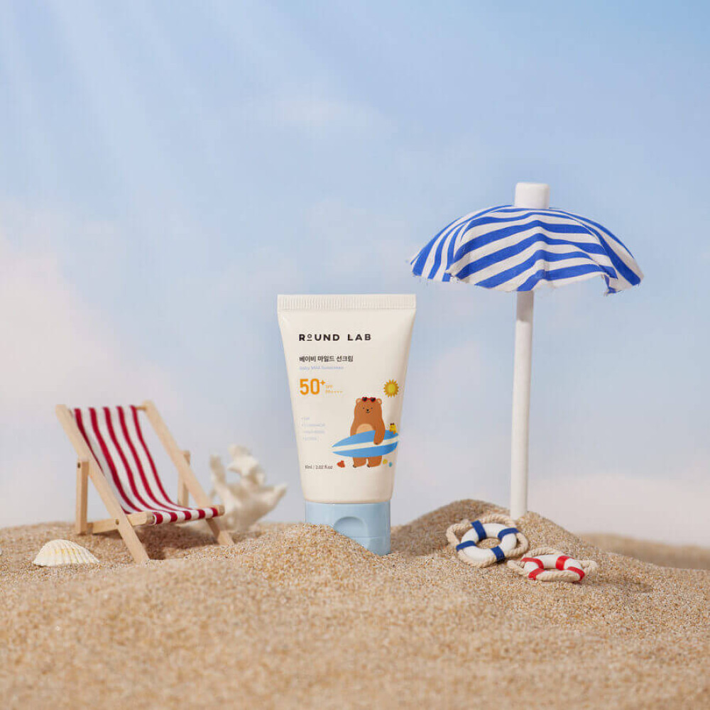 Дитячий сонцезахисний крем - Round Lab Baby Mild Sunscreen фото 3