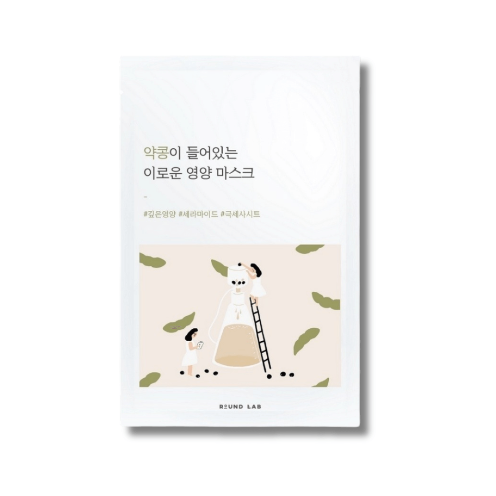 Питательная тканевая маска с экстрактом черных соевых бобов - Round Lab Soybean Nourishing Mask Sheet фото