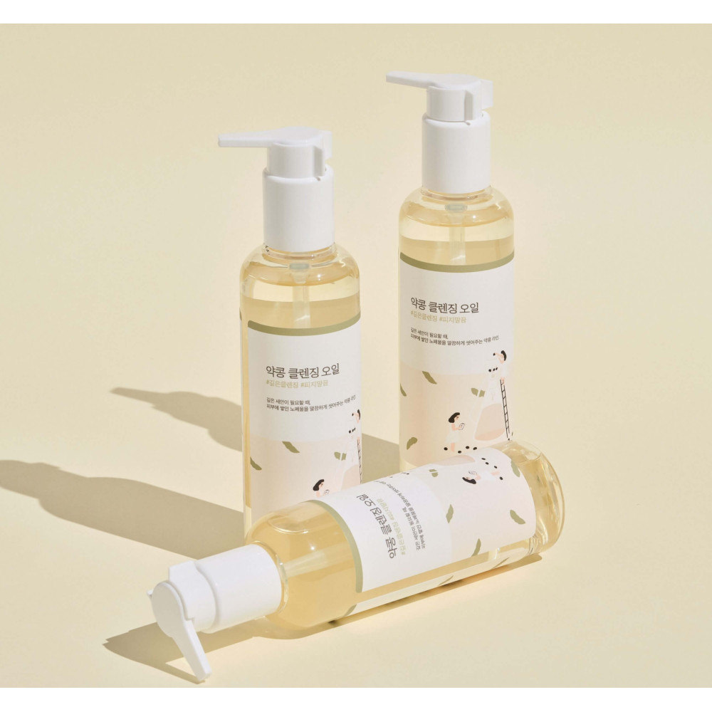 Гидрофильное масло с экстрактом черных соевых бобов - Round Lab Soybean Cleansing Oil фото 2