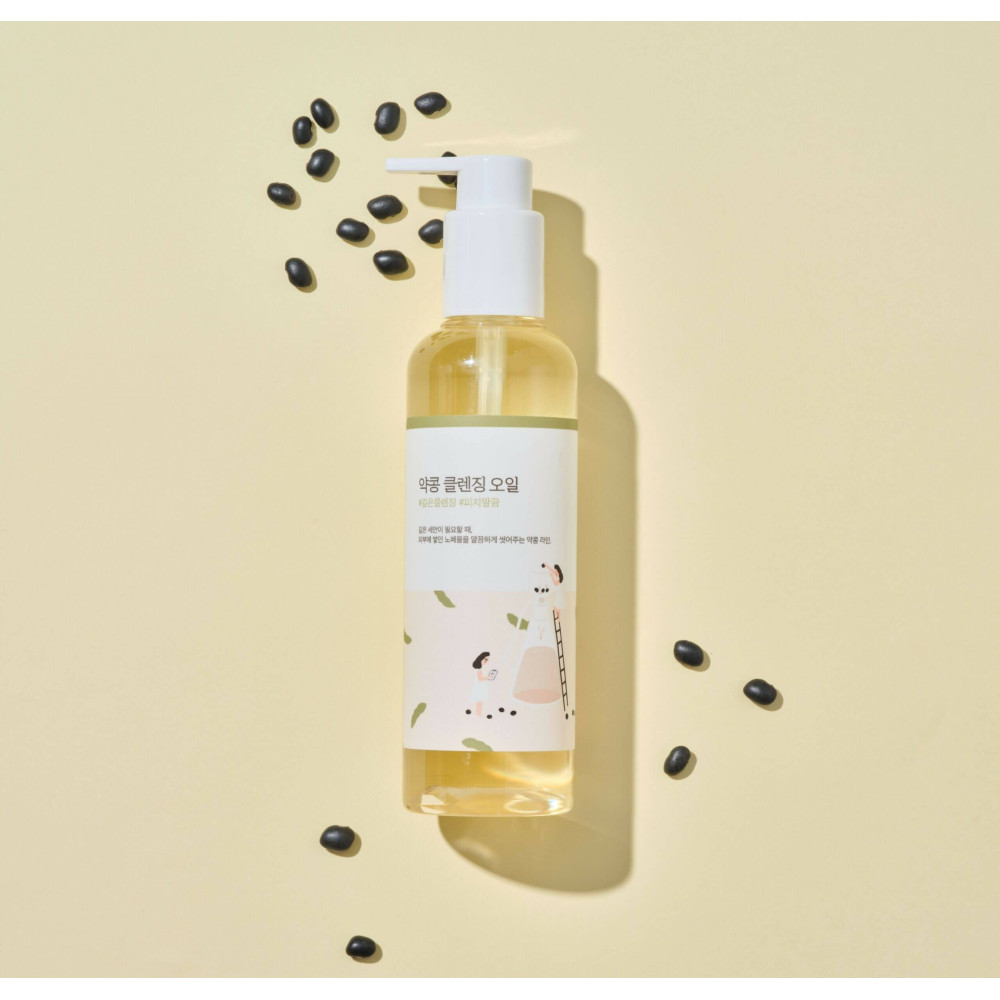 Гидрофильное масло с экстрактом черных соевых бобов - Round Lab Soybean Cleansing Oil фото 3