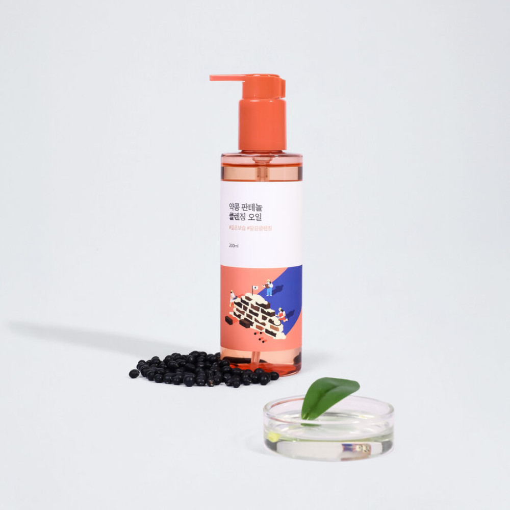 Гідрофільна олія з екстрактом соєвих бобів та пантенолом - Round Lab Soybean Panthenol Cleansing Oil фото 3