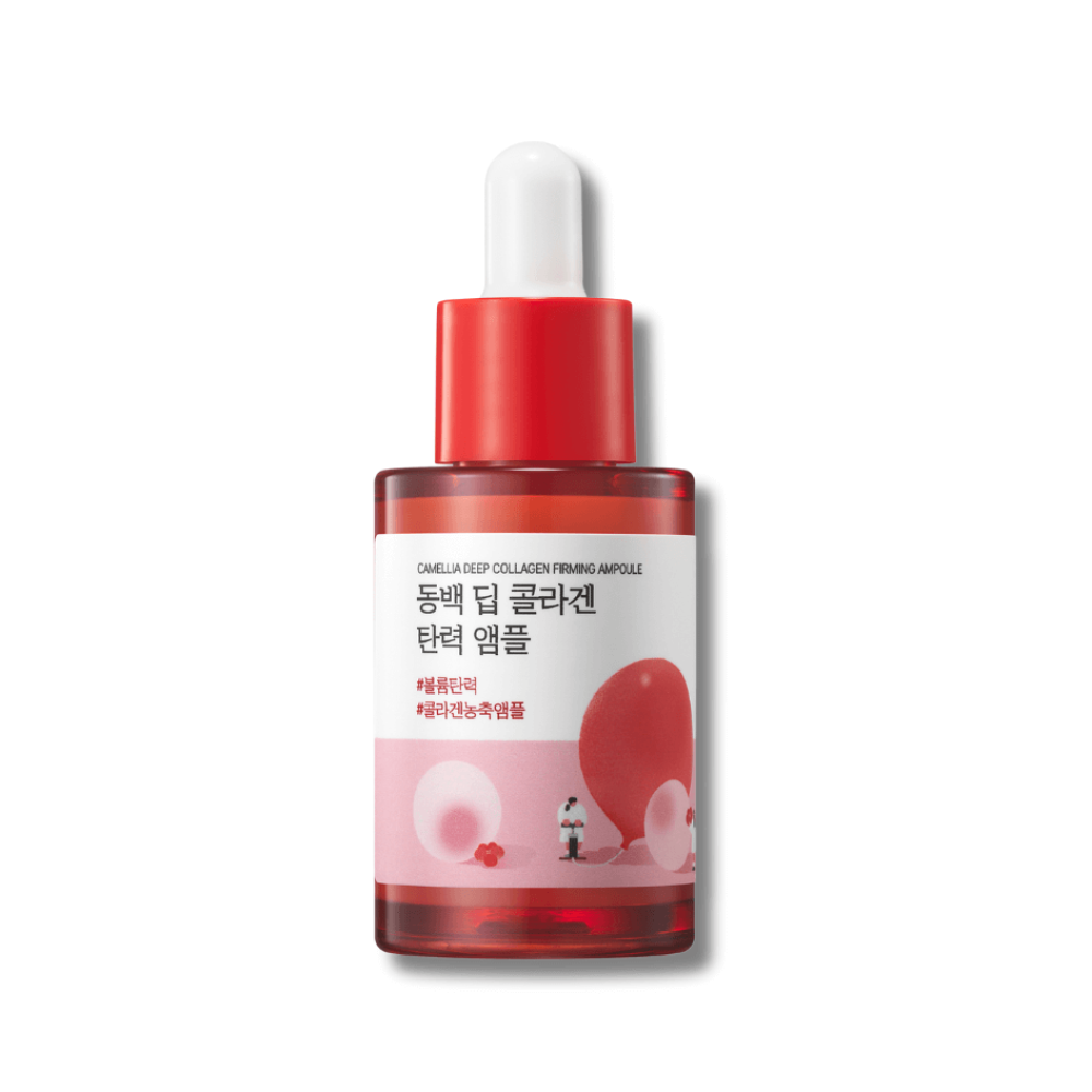 Концентрована сироватка з колагеном - Round Lab Camellia Deep Collagen Firming Ampoule фото