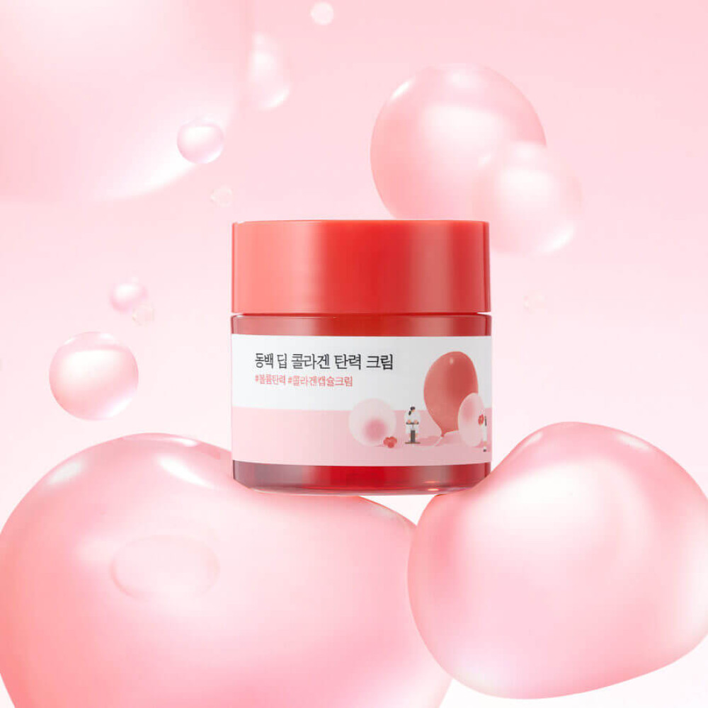 Крем з колагеном - Round Lab Camellia Deep Collagen Firming Cream фото 3