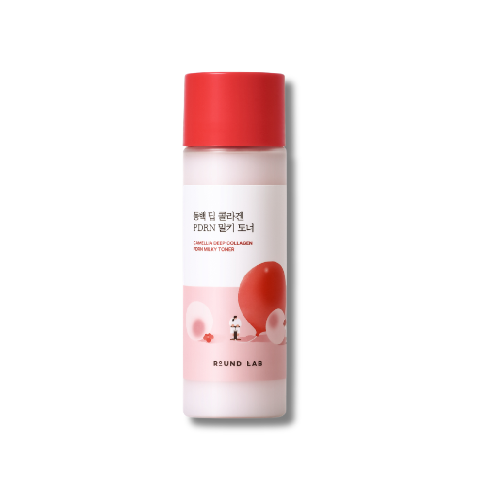 Молочковый тонер - Round Lab Camellia Deep Collagen PDRN Milky Toner фото