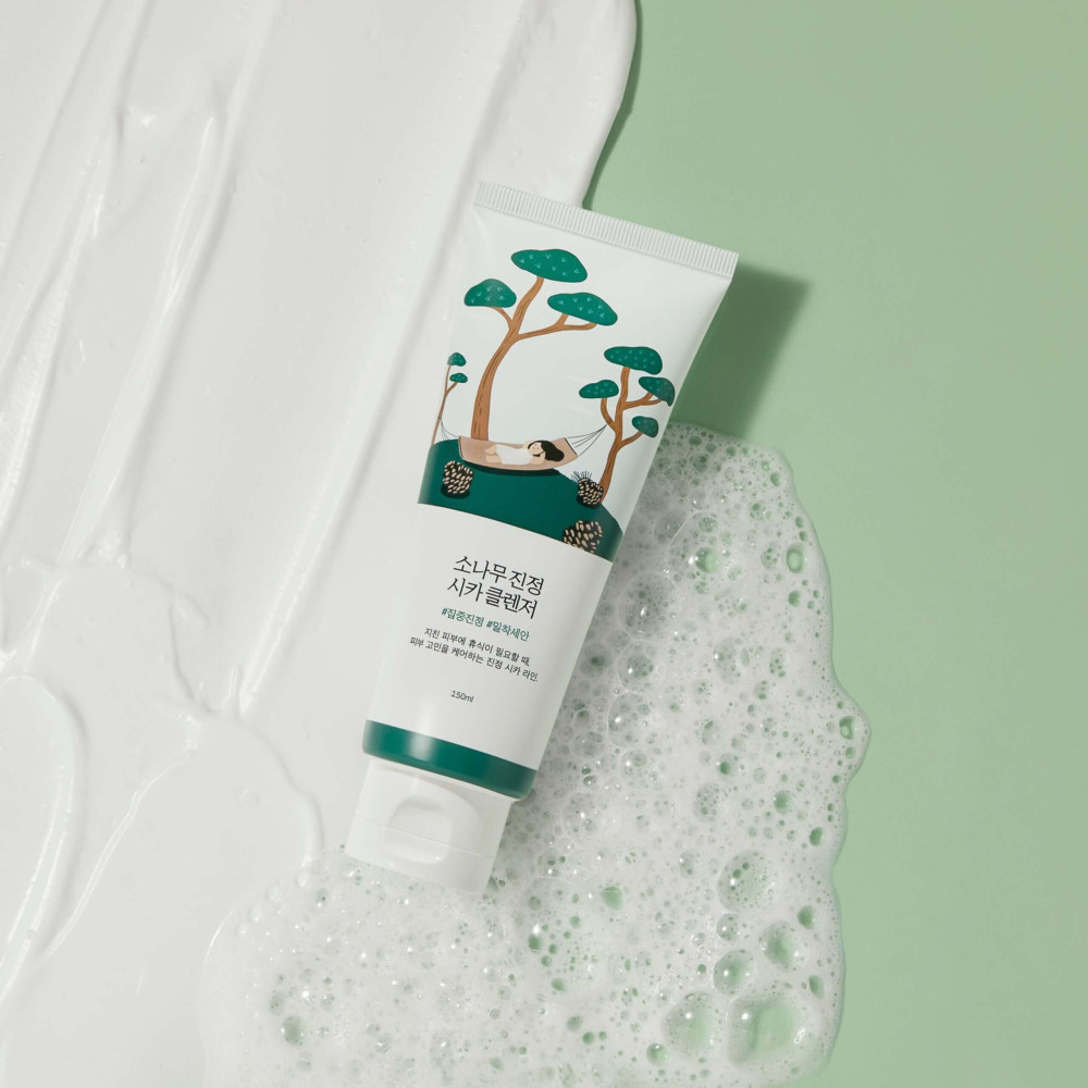 Очищающая пенка с экстрактом иголок сосны - Round Lab Pine Calming Cica Cleanser фото 2