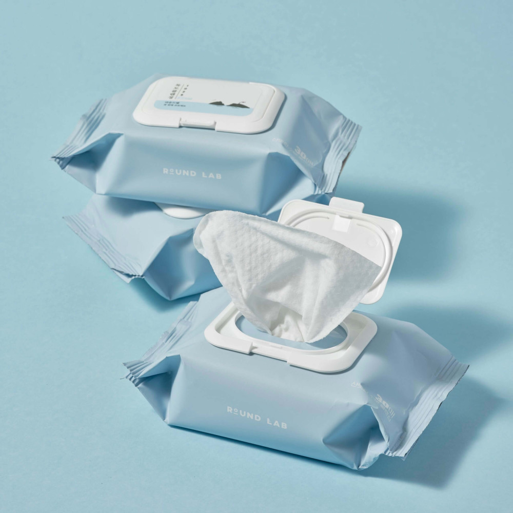 Очищающие салфетки с морской водой - Round Lab 1025 Dokdo Cleansing Tissue фото 2