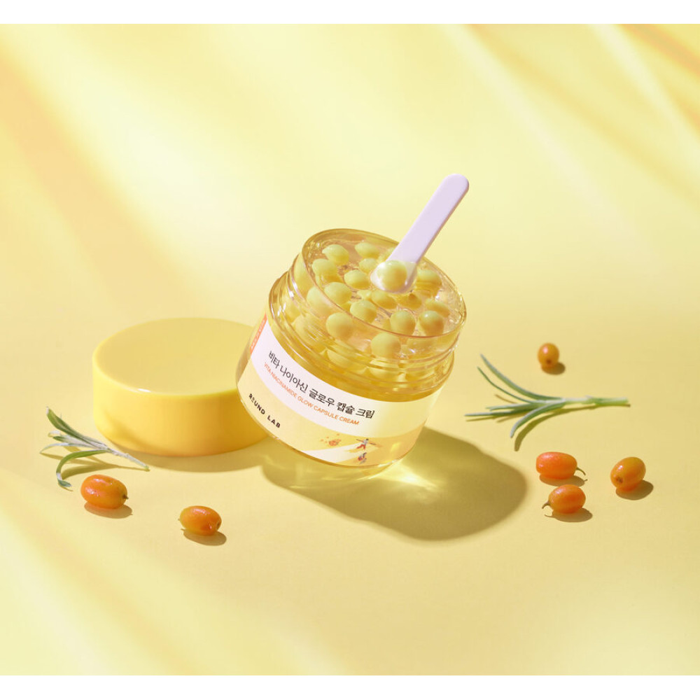 Освітлювальний крем з капсулами - Round Lab Vita Niacinamide Glow Capsule Cream фото 3