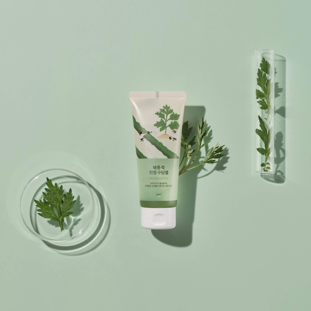 Успокаивающий гель с морской полынью - Round Lab Mugwort Calming Soothing Gel фото 2