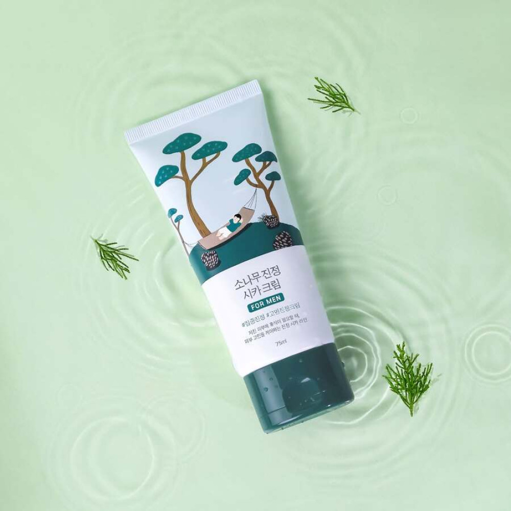 Заспокійливий крем для чоловіків - Round Lab For Men Pine Calming Cica Cream фото 2