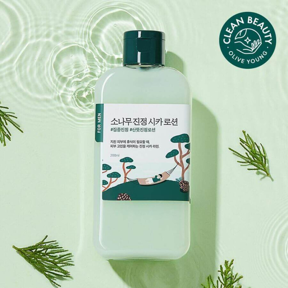 Успокаивающий лосьон для мужчин - Round Lab For Men Pine Calming Cica Lotion фото 2