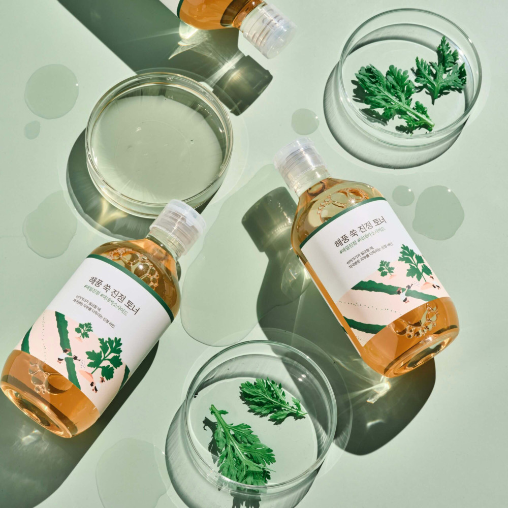 Заспокійливий тонер з морським полином - Round Lab Mugwort Calming Toner фото 4