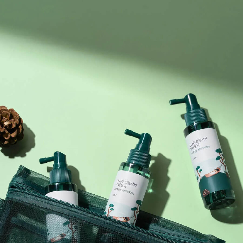 Успокаивающий тоник для кожи головы с экстрактом игл сосны - Round Lab Pine Calming Cica Scalp Tonic фото 2