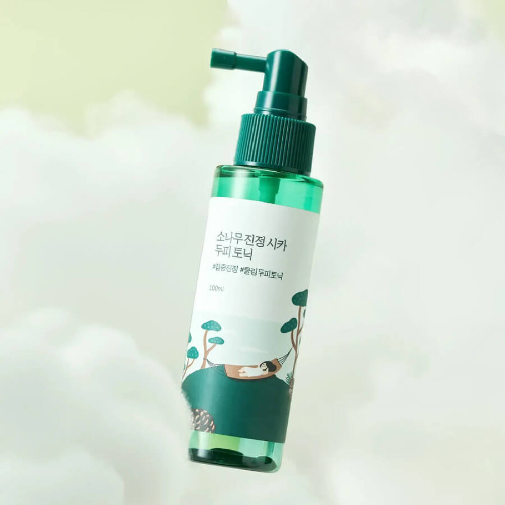 Успокаивающий тоник для кожи головы с экстрактом игл сосны - Round Lab Pine Calming Cica Scalp Tonic фото 3