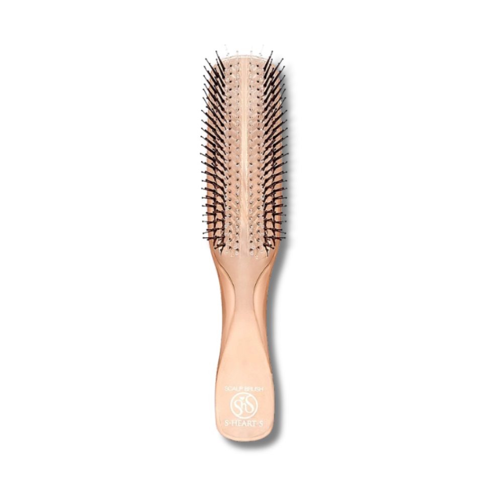Гребінець для волосся "Pink Gold" - S-Heart-S Model World Long Scalp Brush Pink Gold фото