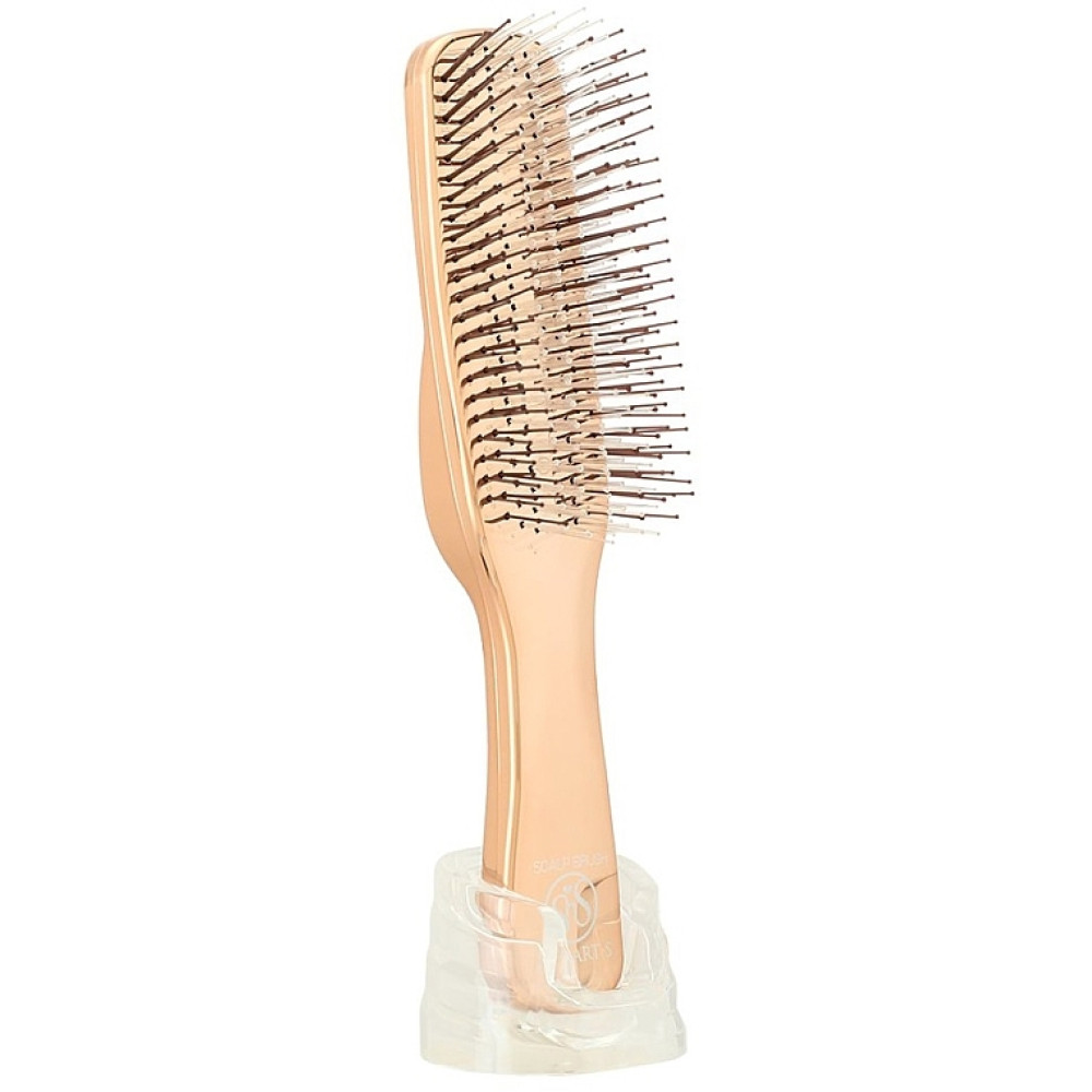 Гребінець для волосся "Pink Gold" - S-Heart-S Model World Long Scalp Brush Pink Gold фото 3