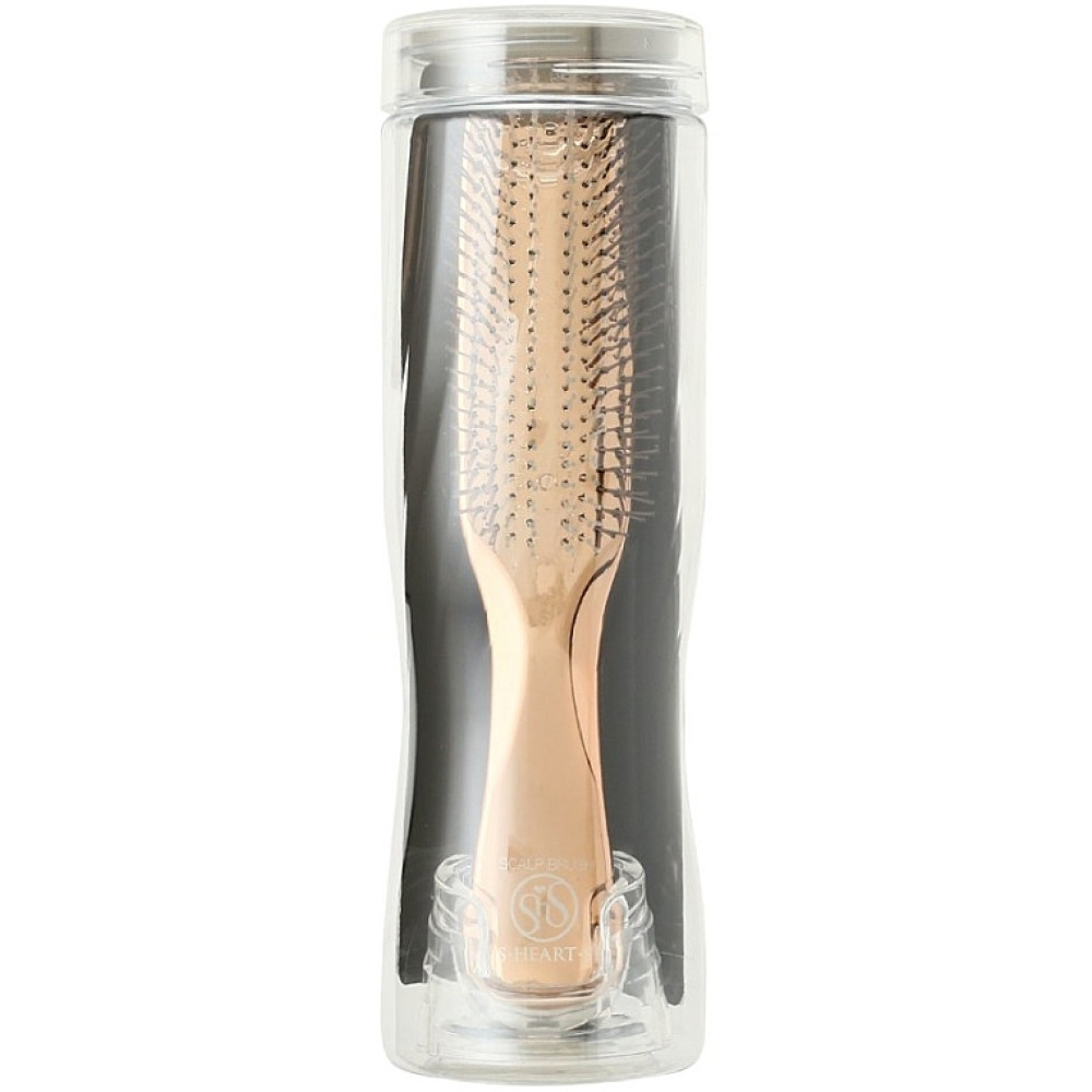 Гребінець для волосся "Pink Gold" - S-Heart-S Model World Long Scalp Brush Pink Gold фото 2