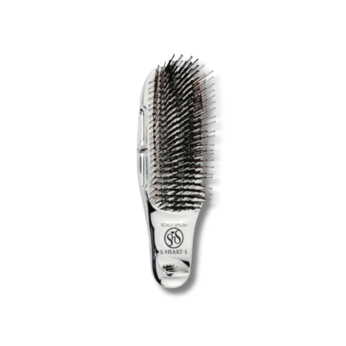 Расчёска для волос "Chrome" - S-Heart-S Professional Plus Short Scalp Brush Chrome фото