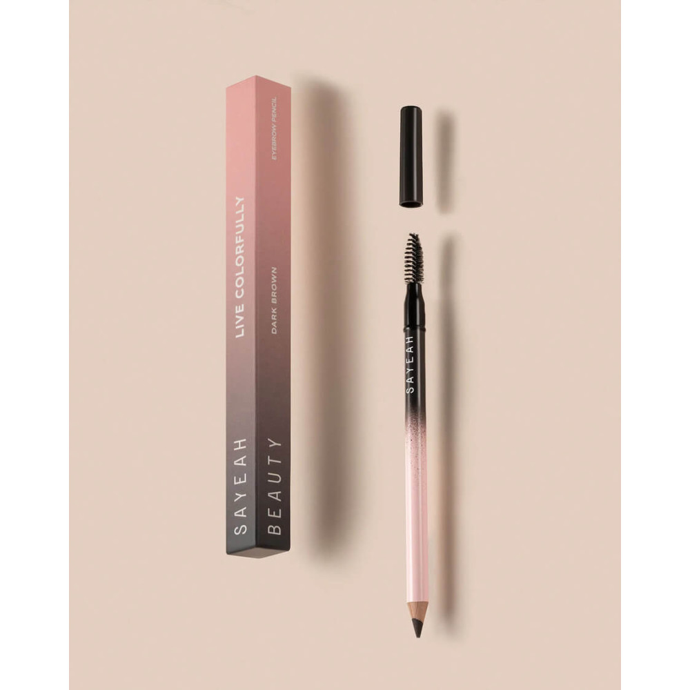 Карандаш для бровей "Dark Brown" - Sayeah Beauty Eyebrow Pencil Dark Brown фото 4