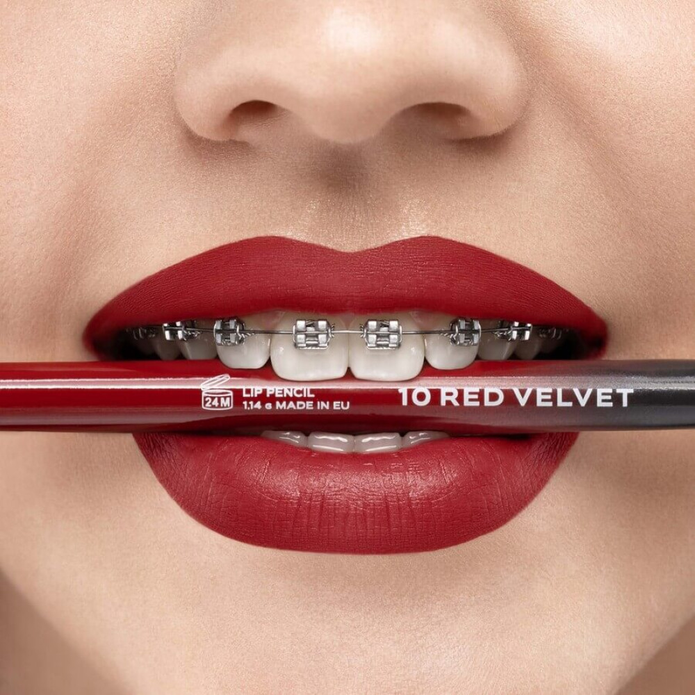 Карандаш для губ "Red Velvet" - Sayeah Beauty Lip Pencil 10 Red Velvet фото 2