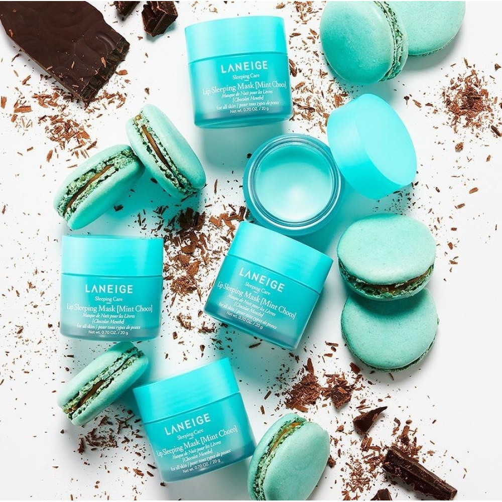 Ночная восстанавливающая маска для губ - Laneige Lip Sleeping Mask Mint Choco  фото 2