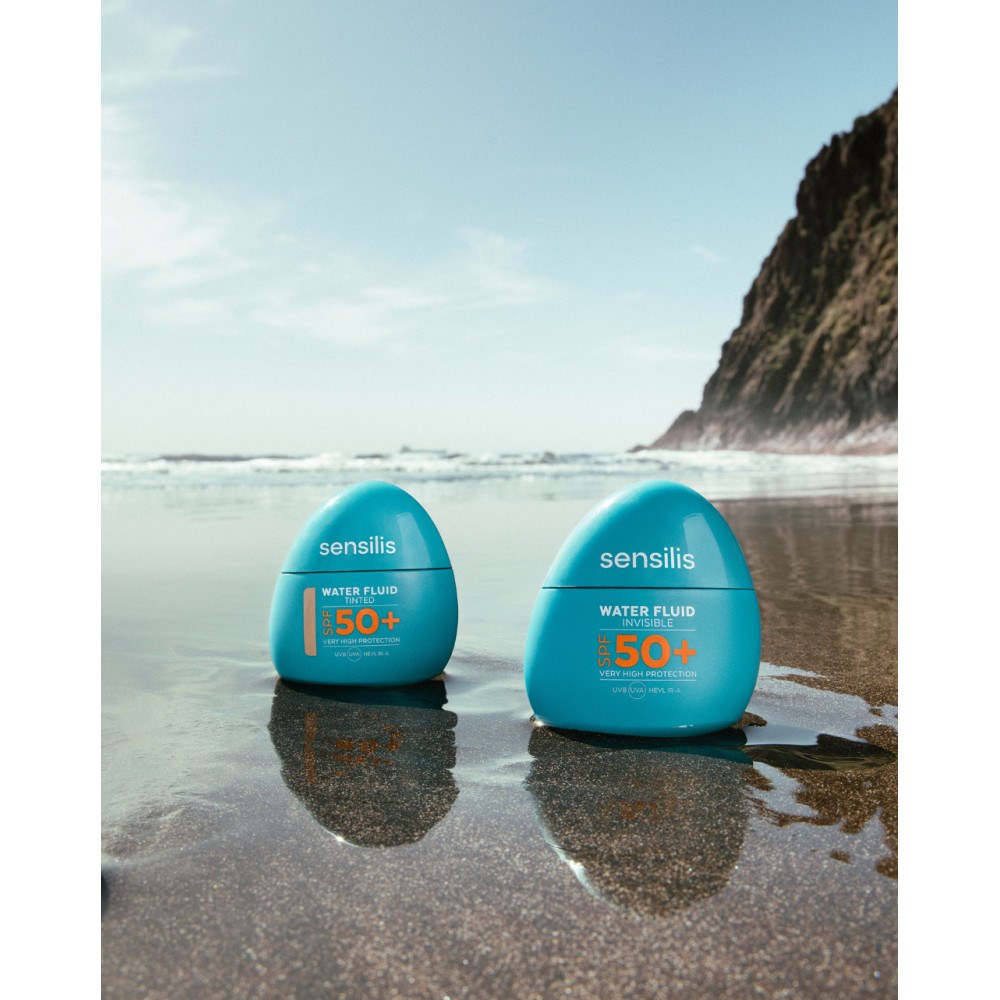 Сонцезахисний антивіковий флюїд з тоном - Sensilis Waterfluide 50+ Color фото 2