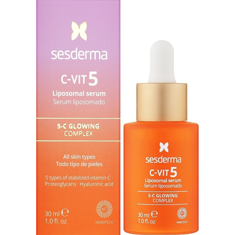 Сыворотка для лица - Sesderma C-Vit 5 Liposome Serum фото 4