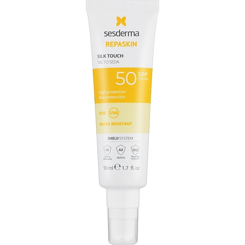 Солнцезащитный крем для лица - SesDerma Laboratories Repaskin Silk Touch Facial SPF 50 фото 2
